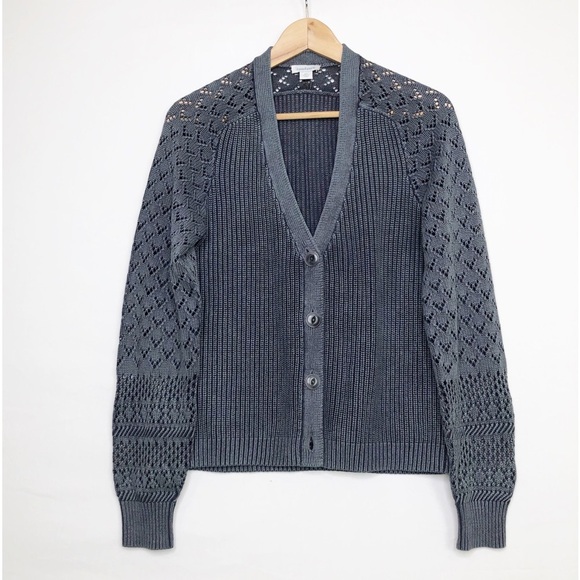 Sundance gray ribbed button cardigan - Picture 14 of 14